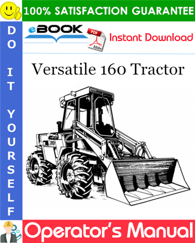 Versatile 160 Tractor Operator's Manual (Model Year: 1983)