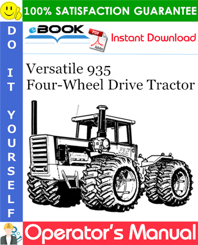 Versatile 935 Four-Wheel Drive Tractor Operator's Manual