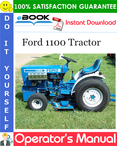 Ford 1100 Tractor Operator's Manual