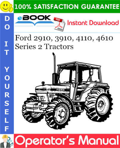 Ford 2910, 3910, 4110, 4610 Series 2 Tractors Operator's Manual