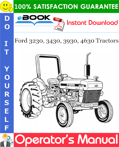 Ford 3230, 3430, 3930, 4630 Tractors Operator's Manual