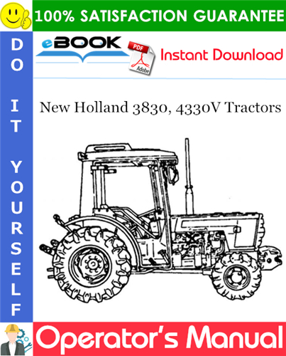 New Holland 3830, 4330V Tractors Operator's Manual