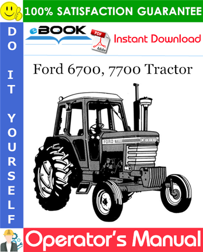 Ford 6700, 7700 Tractor Operator's Manual