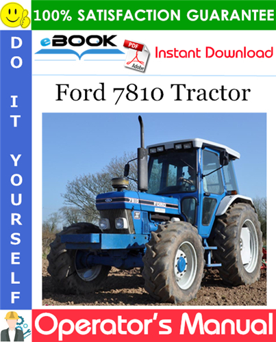 Ford 7810 Tractor Operator's Manual