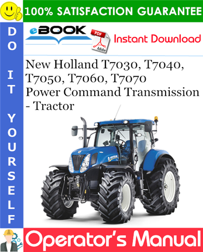 New Holland T7030, T7040, T7050, T7060, T7070 Power Command Transmission - Tractor