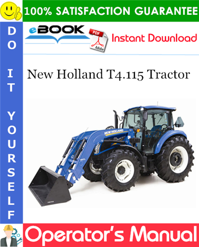 New Holland T4.115 Tractor Operator's Manual