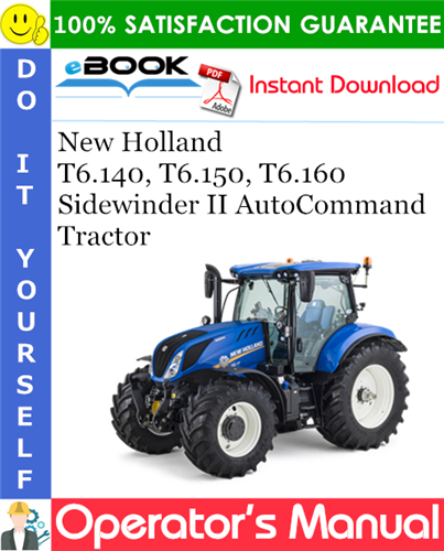 New Holland T6.140, T6.150, T6.160 Sidewinder II AutoCommand - Tractor