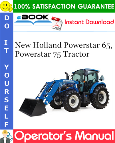 New Holland Powerstar 65, Powerstar 75 Tractor Operator's Manual