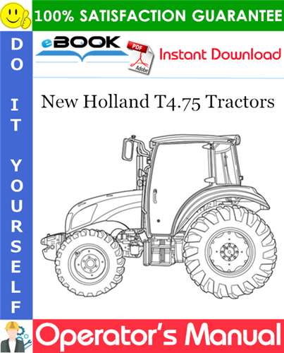 New Holland T4.75 Tractors Operator's Manual