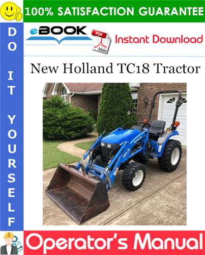 New Holland TC18 Tractor Operator's Manual