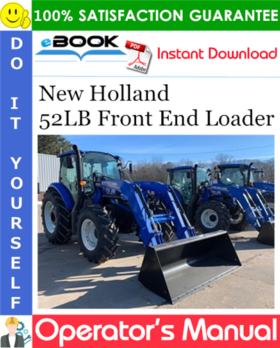 New Holland 52LB Front End Loader Operator's Manual