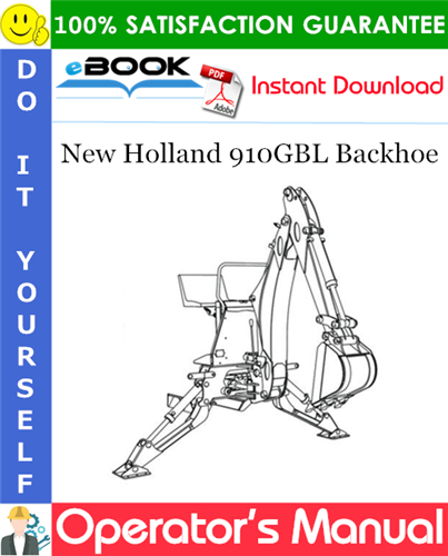 New Holland 910GBL Backhoe Operator's Manual