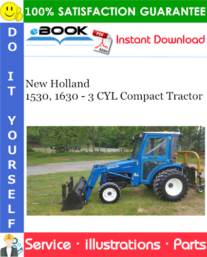 New Holland 1530, 1630 - 3 CYL Compact Tractor Parts Catalog Manual
