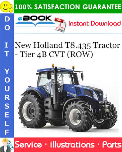 New Holland T8.435 Tractor - Tier 4B CVT (ROW) Parts Catalog