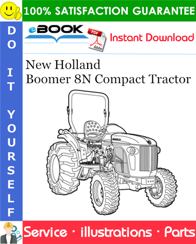 New Holland Boomer 8N Compact Tractor Parts Catalog Manual