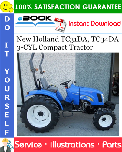 New Holland TC31DA, TC34DA - 3 CYL Compact Tractor Parts Catalog