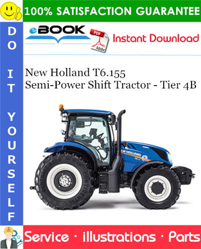 New Holland T6.155 Semi-Power Shift Tractor - Tier 4B Parts Catalog