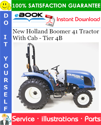 New Holland Boomer 41 Tractor With Cab - Tier 4B Parts Catalog