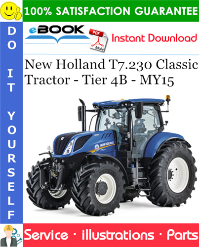 New Holland T7.230 Classic Tractor - Tier 4B - MY15 Parts Catalog