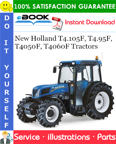 New Holland T4.105F, T4.95F, T4050F, T4060F Tractors Parts Catalog