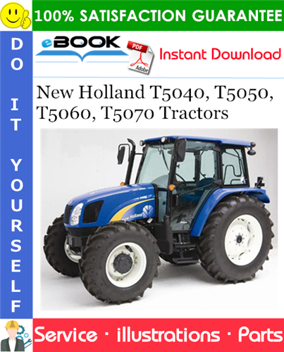 New Holland T5040, T5050, T5060, T5070 Tractors Parts Catalog