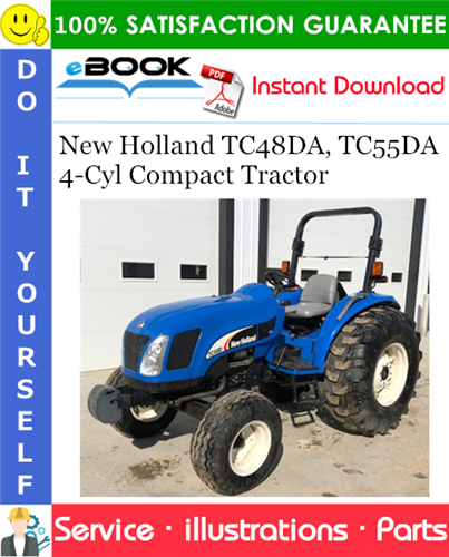 New Holland TC48DA, TC55DA - 4 Cyl Compact Tractor Parts Catalog