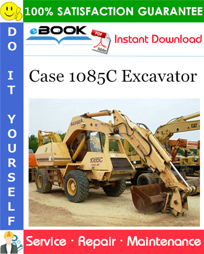 Case 1085C Excavator Service Repair Manual