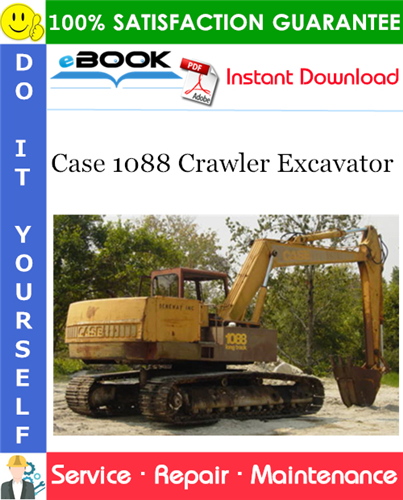 Case 1088 Crawler Excavator Service Repair Manual