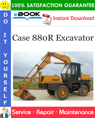 Case 880R Excavator Service Repair Manual