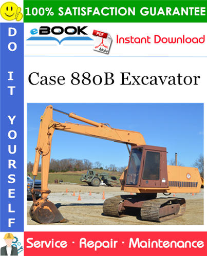 Case 880B Excavator Service Repair Manual