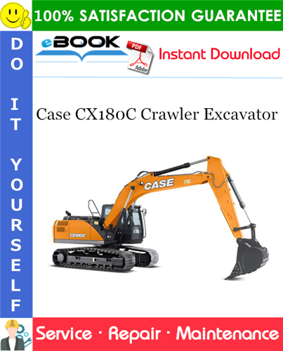Case CX180C Crawler Excavator Service Repair Manual