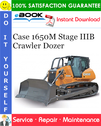 Case 1650M Stage IIIB Crawler Dozer Service Repair Manual
