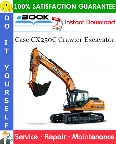 Case CX250C Crawler Excavator Service Repair Manual (Turkish market)