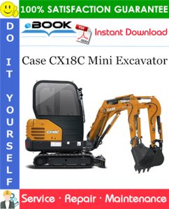 Case CX18C Mini Excavator Service Repair Manual