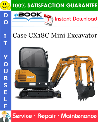 Case CX18C Mini Excavator Service Repair Manual