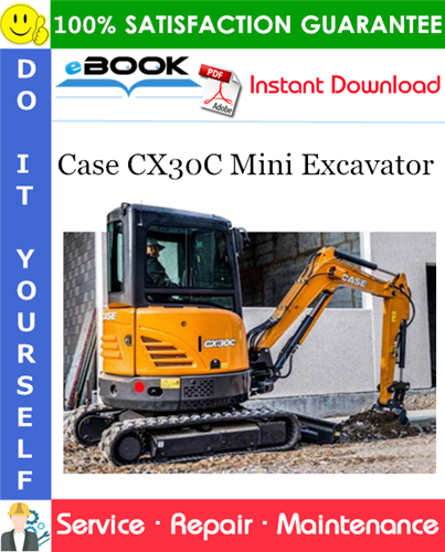 Case CX30C Mini Excavator Service Repair Manual