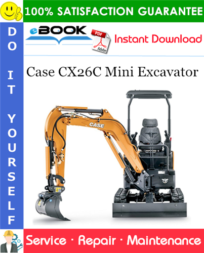 Case CX26C Mini Excavator Service Repair Manual