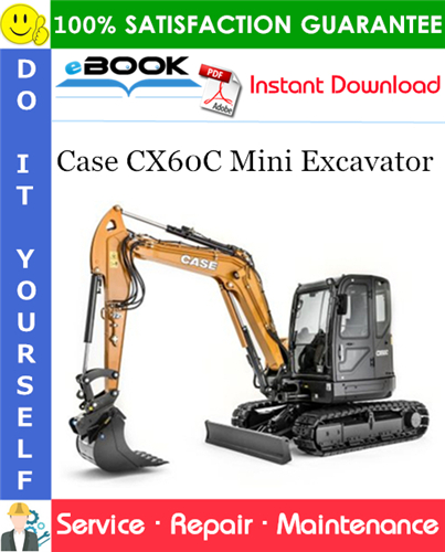 Case CX60C Mini Excavator Service Repair Manual