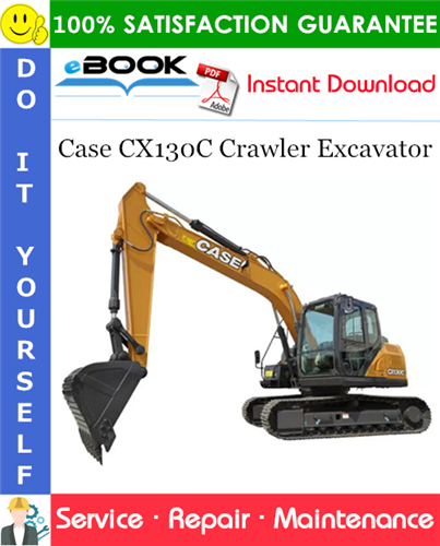 Case CX130C Crawler Excavator Service Repair Manual (SEA market)