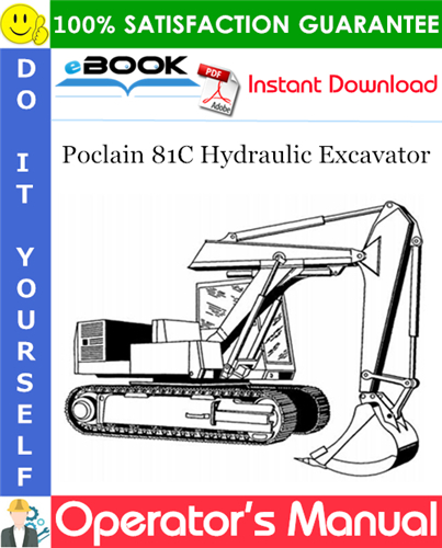 Poclain 81C Hydraulic Excavator Operator's Manual