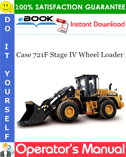 Case 721F Stage IV Wheel Loader Operator's Manual