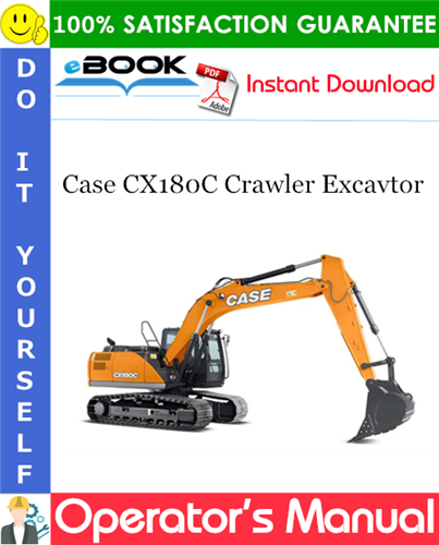 Case CX180C Crawler Excavtor Operator's Manual (Brazil Market)
