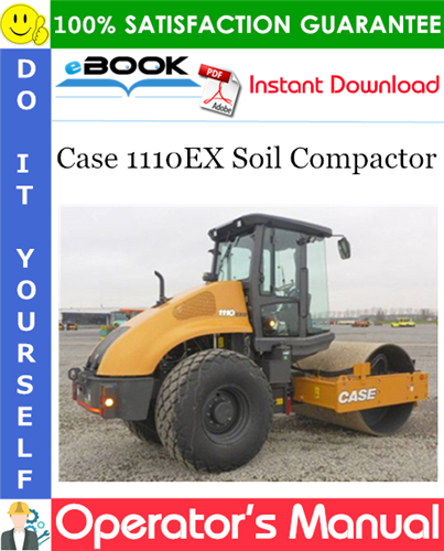 Case 1110EX Soil Compactor Operator's Manual