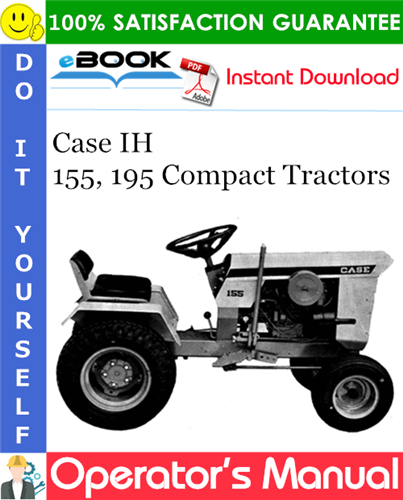 Case IH 155, 195 Compact Tractors Operator's Manual