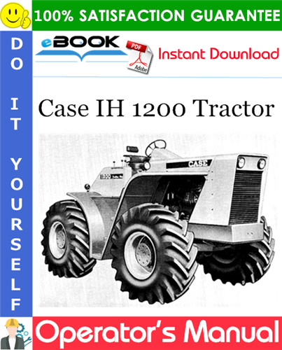 Case IH 1200 Tractor Operator's Manual