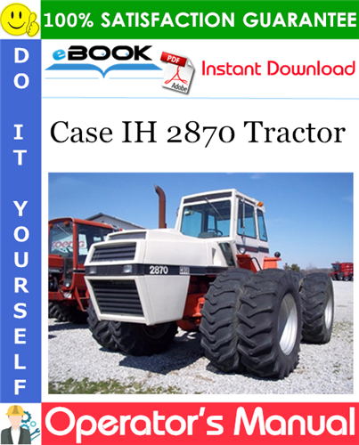 Case IH 2870 Tractor Operator's Manual
