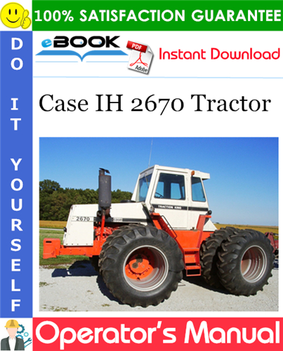 Case IH 2670 Tractor Operator's Manual
