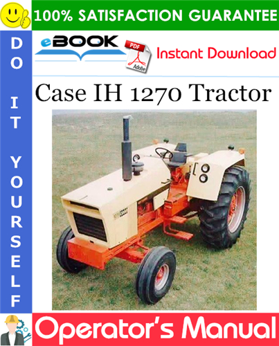 Case IH 1270 Tractor Operator's Manual