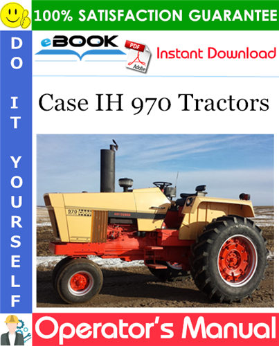 Case IH 970 Tractors Operator's Manual