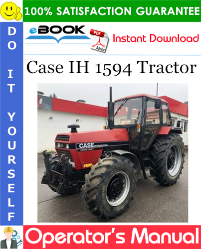 Case IH 1594 Tractor Operator's Manual